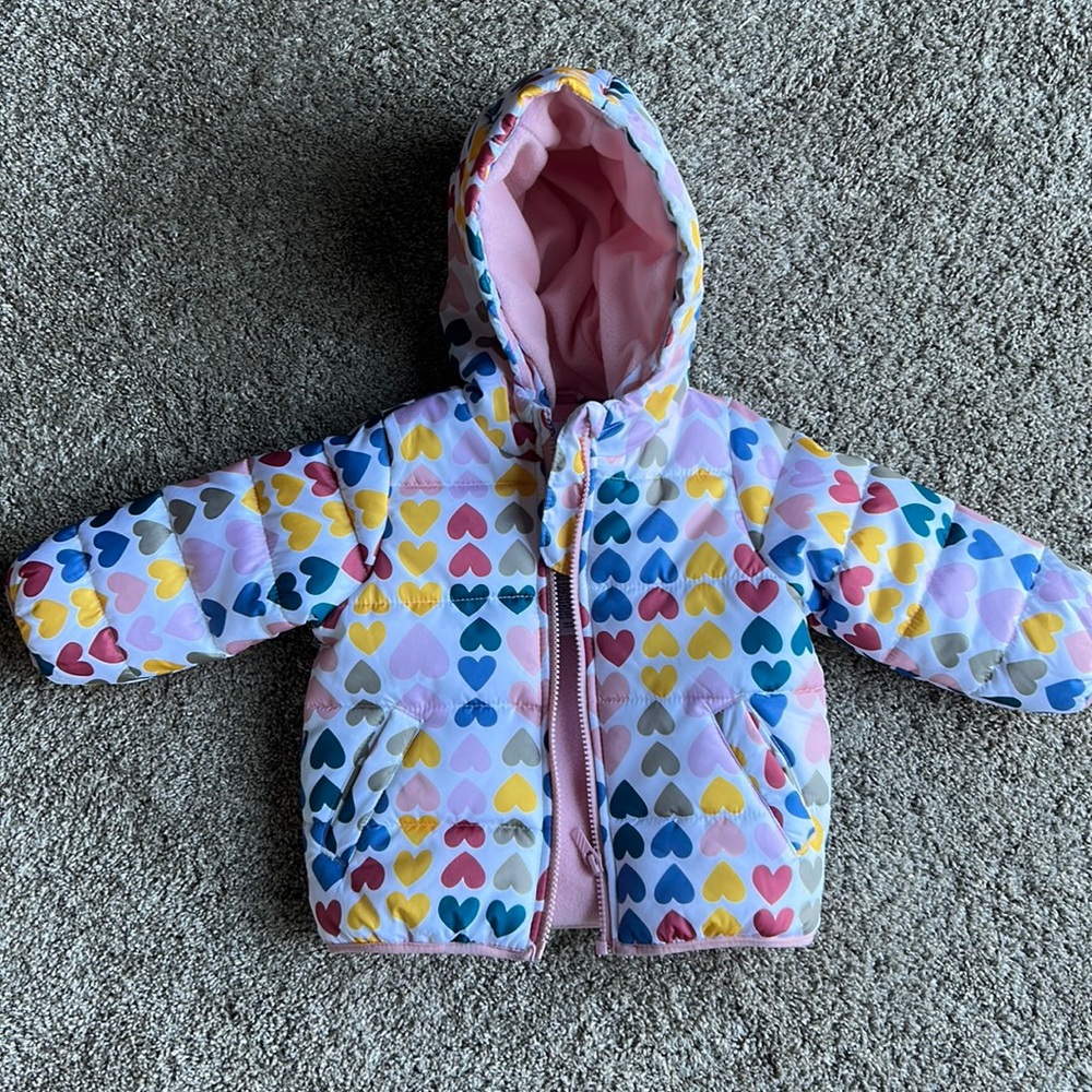 Carters 18 month heart jacket. Fully Fleece lined: like new